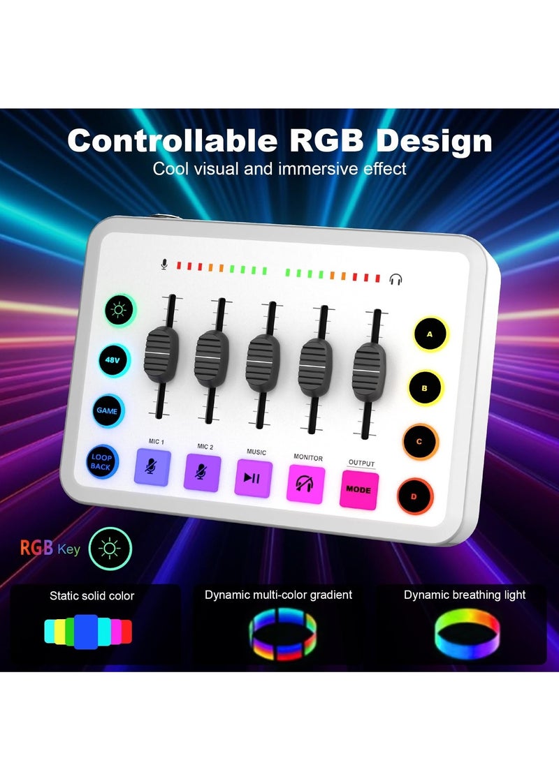 XiuWoo Podcast Equipment Bundle, BM800 Condenser Podcast Microphone Bundle Kit with F9 Live Sound Card, Streaming Audio Mixer Studio All-in-one Beginner Podcast Package for Recording YouTube TikTok  - Image 3