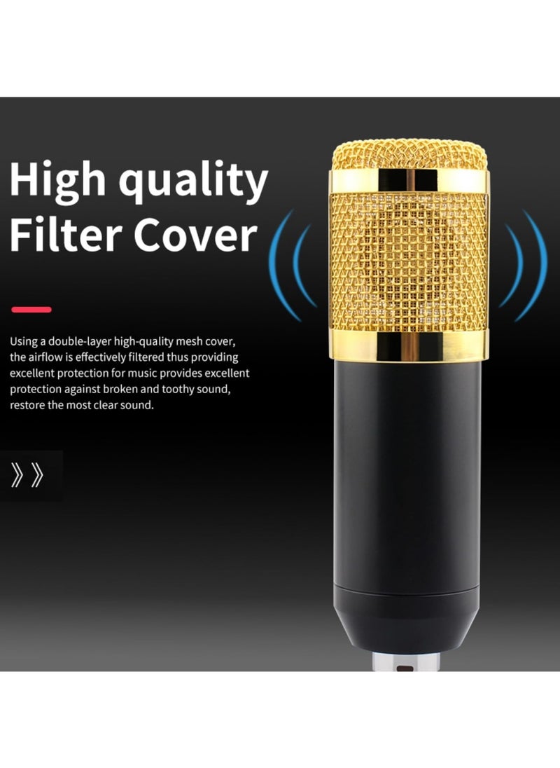 XiuWoo - Podcast Equipment Bundle, BM800 Condenser Podcast Microphone Bundle Kit with F9 Live Sound Card, Streaming Audio Mixer Studio All-in-one Beginner Podcast Package for Recording YouTube TikTok - Image 1