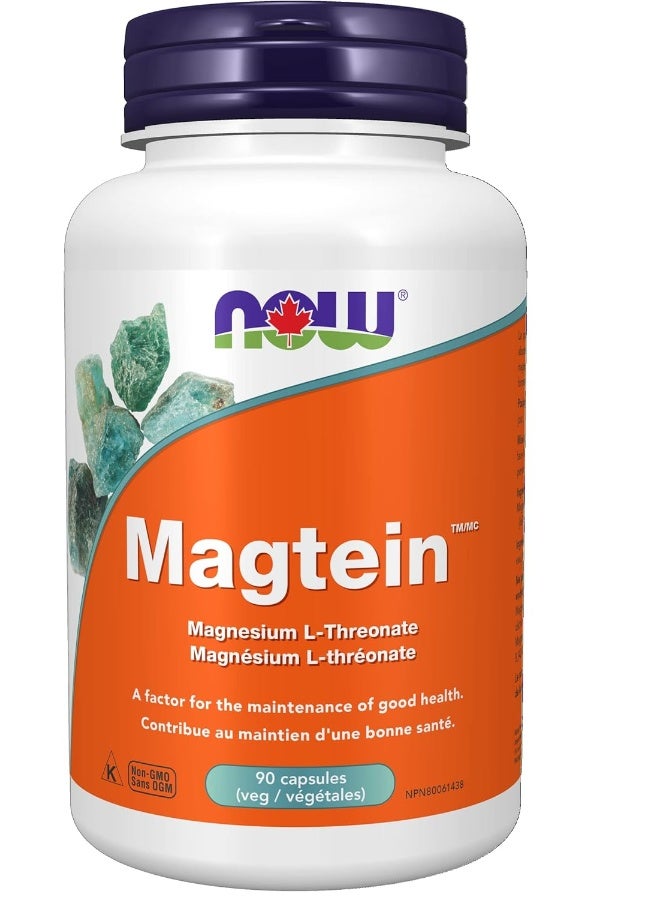 ناو ماجتين مغنيسيوم إل-ثريونات 90 كبسولة نباتية ، 90 جم - Image 1