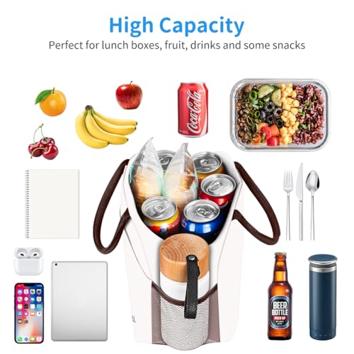 DALINDA Lunch Bag Lunch Box for Women Men Insulated Lunch Bags WaterResistant Cute Cooler Lunch Tote Bag Reusable Large Capacity for Work Travel Picnic - Image 3