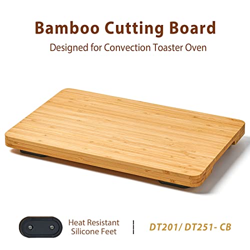 Umilife Cutting board for Convection Toaster Oven, Compatible with Ninja DT201/DT251 Foodi Air Fryer, with Heat Resistant Non-Skid Silicone Feet, Creates Storage Space, Protects Cabinets Cupboard, 16.3x13.1” - Image 2