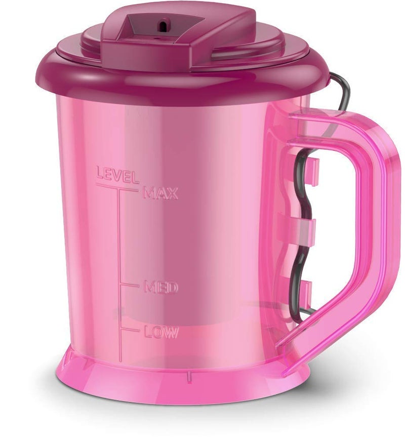 NEXT ANGLE STOREMART Vaporizer with 2 Attachments Facial Sauna Steamer Nose SteamerCold Nozzle Inhaler Nose Vaporiser steamer vaporizer Pink - Image 1
