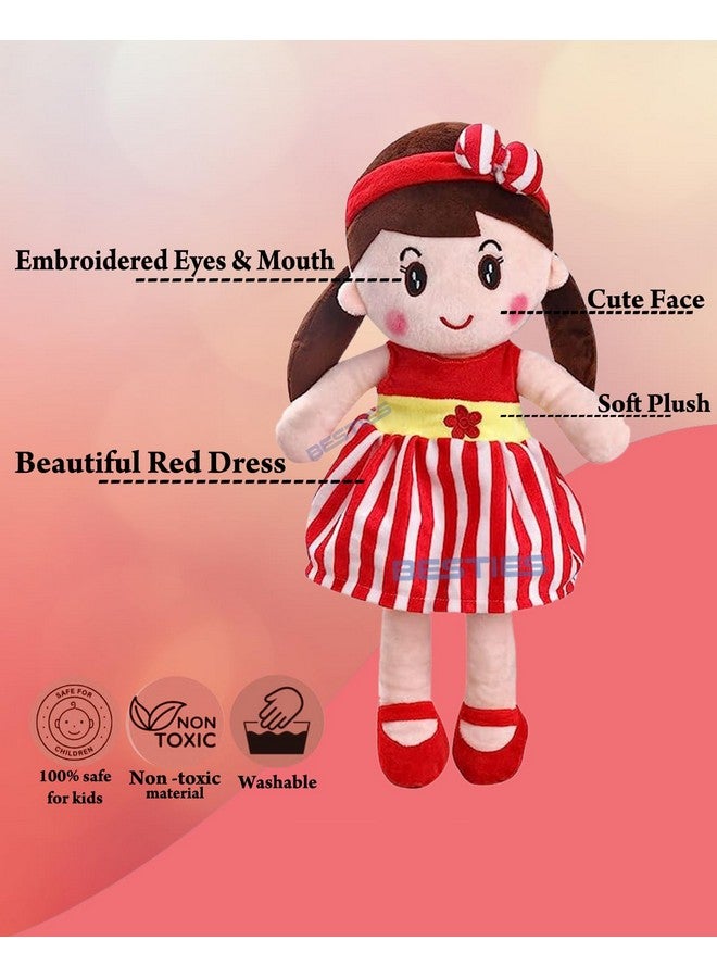 Glance Soft Cute Looking Beautiful Doll | Attractive Stuffed Toys | Grab Your Attention on Little Darling Doll (Red Cute Doll, 60 cm) - Image 3