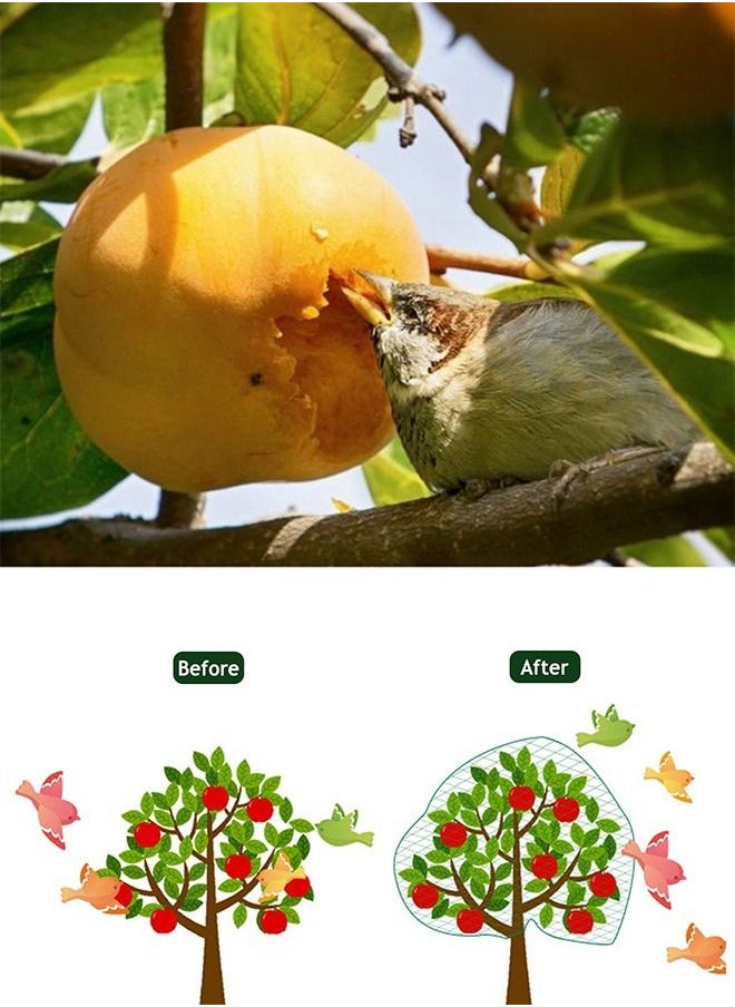 YEGBONG - Bird Netting For Garden 13Ft*33Ft Reusable Garden Netting Plants Barrier Plant Netting Mesh Net Protect Fruit Trees Seedlings Plants From Birds Squirrels Cicadas Rodents - Image 1