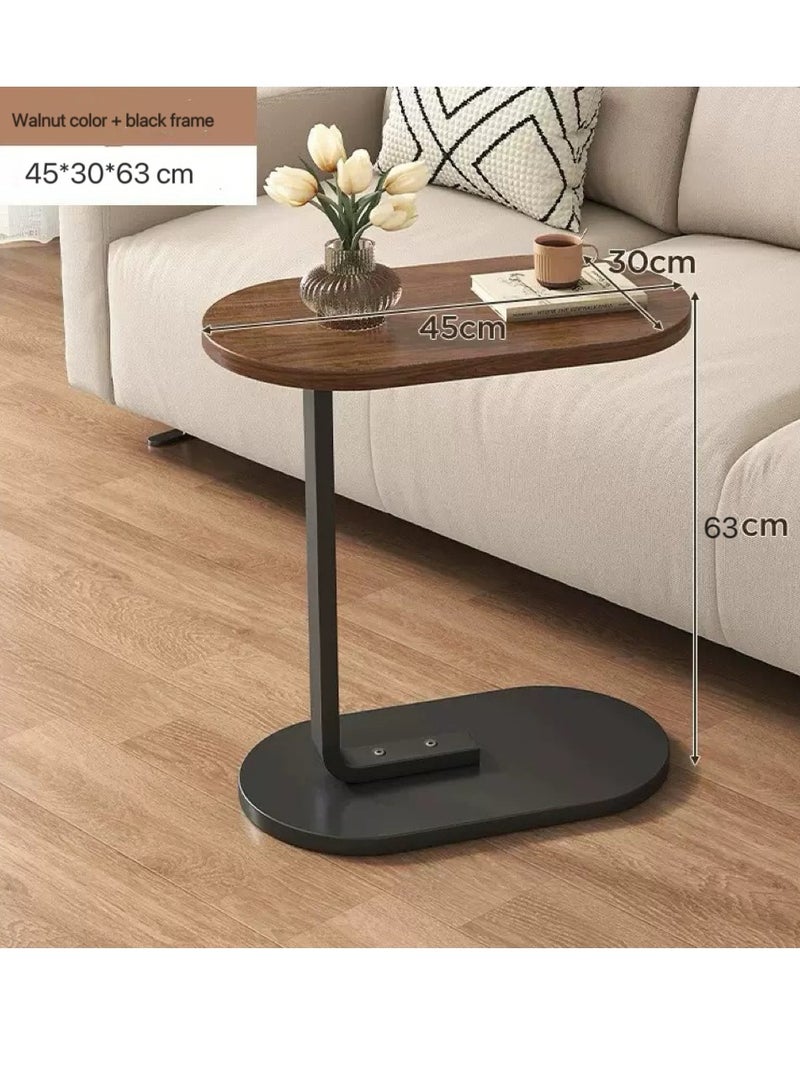 Generic Shaped End Table, Side Table for Couch and Bed, Small Side Table, TV Tray Table for Small Spaces, Living Room, Bedroom, Rustic Snack Table 45*30*63CM  - Image 5