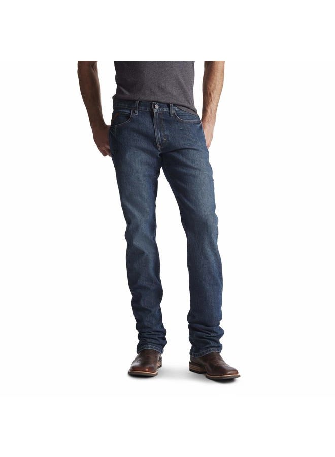 ARIAT Men's M4 Rebar Low Rise Boot Cut Stretch Jean, Carbine, 36 - Image 1