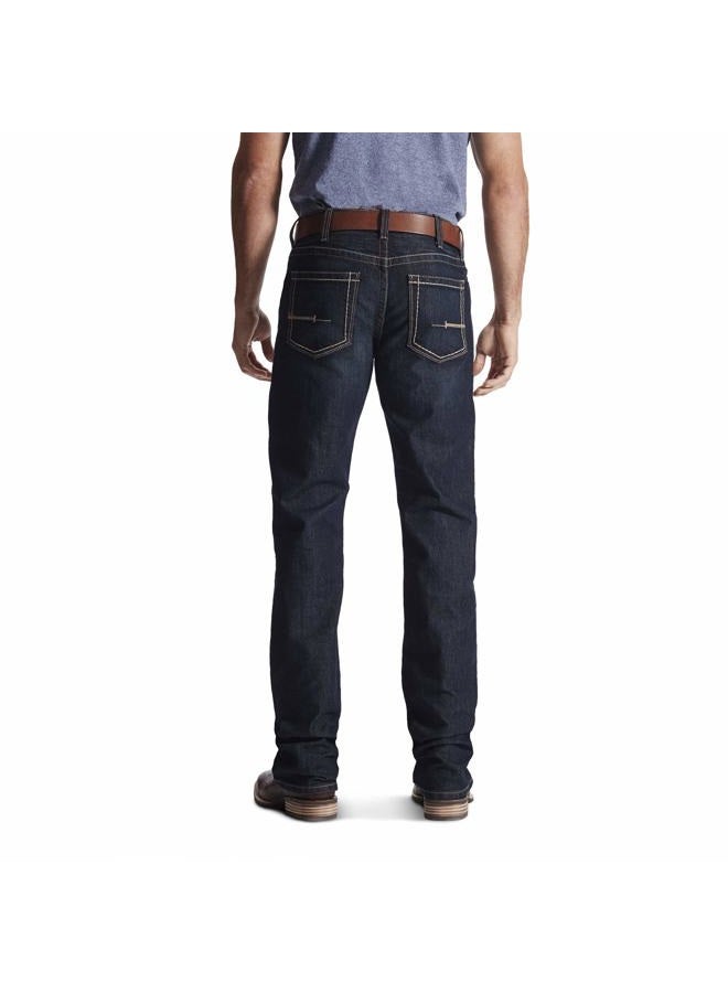 ARIAT Men's M4 Rebar Low Rise Boot Cut Stretch Jean, Carbine, 36 - Image 3