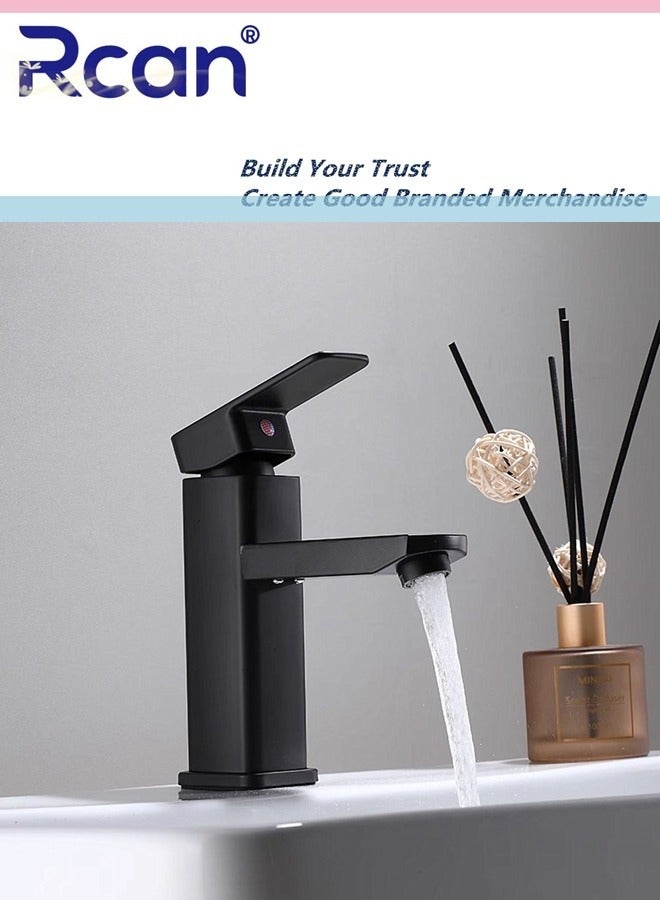 Rcan Kitchen Faucet Countertop SUS304 Stainless Steel Single Handle Sink Faucet Hot and Cold Dual Control Faucet Suitable for Kitchen Bathroom Balcony - Image 2