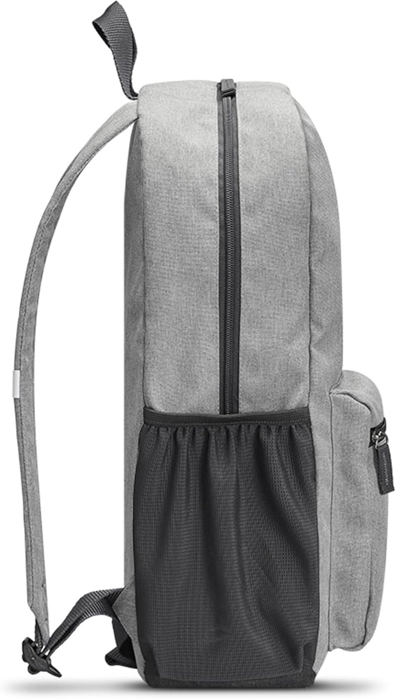 Solo New York Laptop Backpack for Women  Men Carry On Bookbag for Travel  Work Lightweight Bag Side Mesh Pockets Fits 156 Computer  ReSolve Grey - Image 5