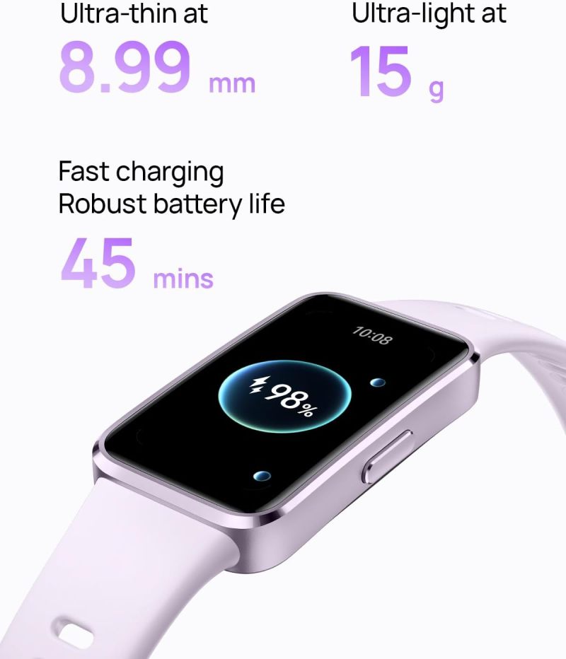 Smart Band Ultra-Thin 8.99mm 15g Lightweight Design Fitness Tracker - 14-Day Battery AMOLED Display Fitness Band for Daily Wear - Image 3