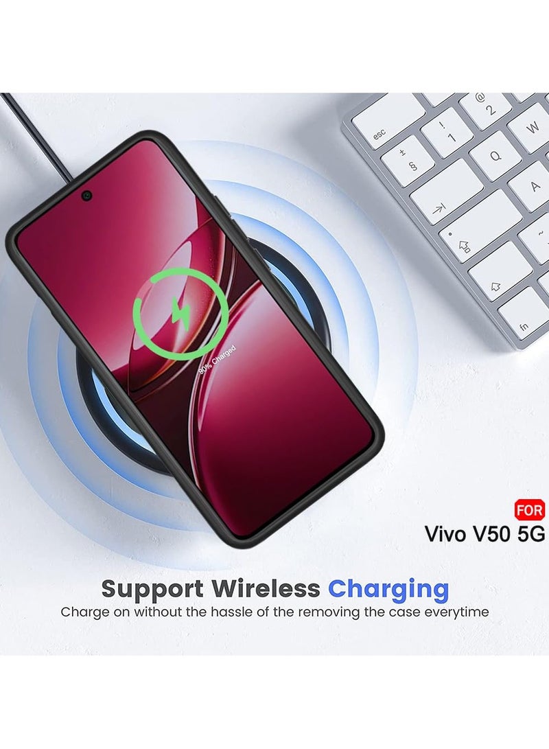 جراب لهاتف Vivo V50، جراب خلفي صلب شفاف مقاوم للصدمات، جراب مضاد للاصفرار، حماية 360 درجة، جراب خلفي شفاف من مادة TPU لهاتف Vivo V50 - Image 5