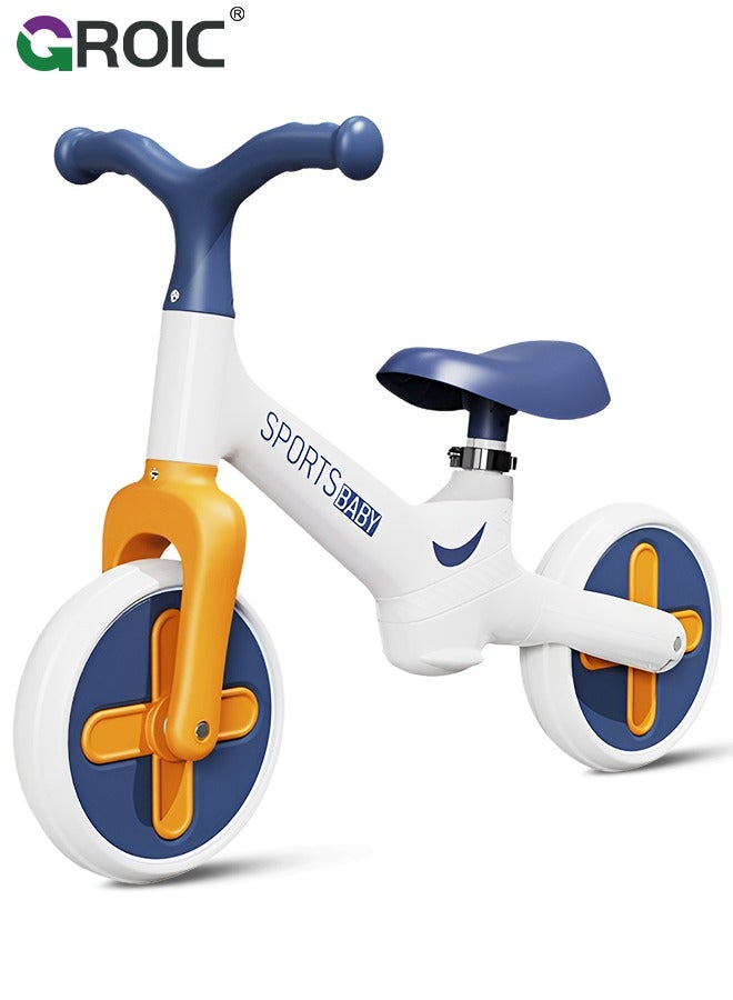 GROIC Toddler Balance Bike Toys for Kids, Adjustable Seat and Handlebar No-Pedal Training Bike, Children's Balance Training Bicycle, Kids Balance Bike Children Outdoor Toys - Image 1