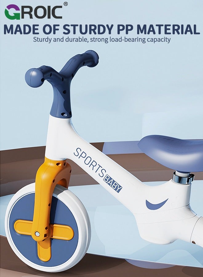 GROIC Toddler Balance Bike Toys for Kids, Adjustable Seat and Handlebar No-Pedal Training Bike, Children's Balance Training Bicycle, Kids Balance Bike Children Outdoor Toys - Image 3