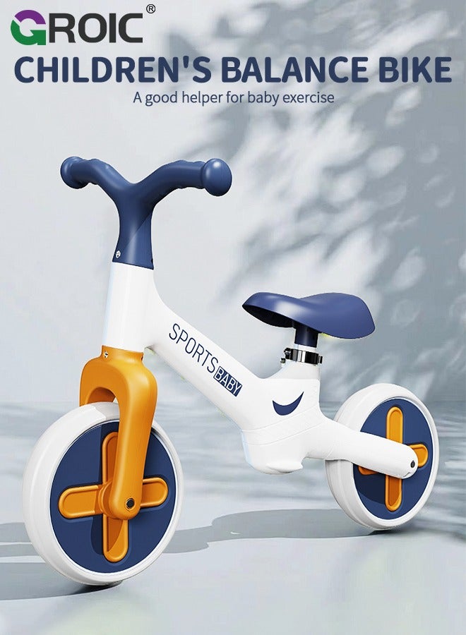 GROIC Toddler Balance Bike Toys for Kids, Adjustable Seat and Handlebar No-Pedal Training Bike, Children's Balance Training Bicycle, Kids Balance Bike Children Outdoor Toys - Image 2