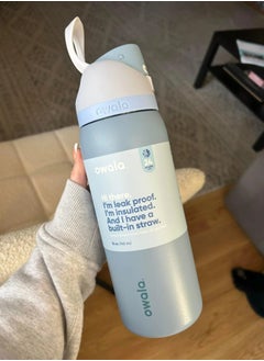 Owala 32 Oz. Owala FreeSip Stainless Steel Water Bottle in Sea Salt  - Image 3
