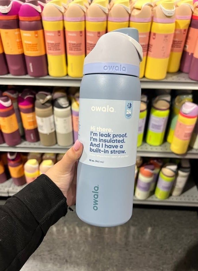 زجاجة مياه أوالا فري سيب من الفولاذ المقاوم للصدأ، سعة ٣٢ أونصة، بنكهة ملح البحر - Image 5