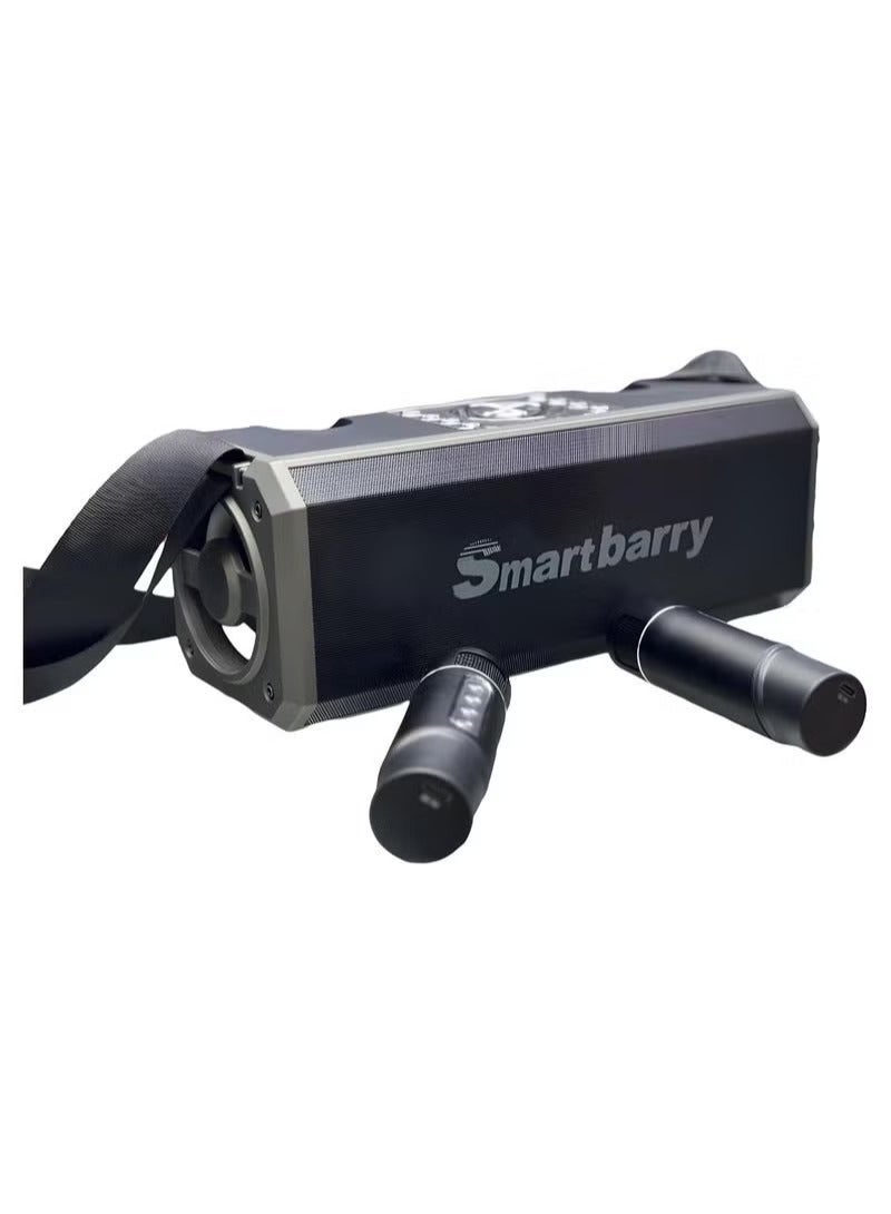Smart Berry Smart Berry M28 Portable Karaoke Machine Wireless Bluetooth Speaker with Two Microphones – Ultimate Party Speaker for Karaoke, Music, and Events - Image 3