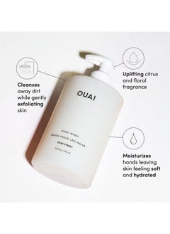 Ouai Hand Wash Full Size - Liquid Hand Soap With Jojoba, Avocado, & Rose Hip Oil For Replenished Skin - Gentle Exfoliating Bathroom + Kitchen Hand Soap - (2 Pack, 16 Fl Oz Each)  - Image 2