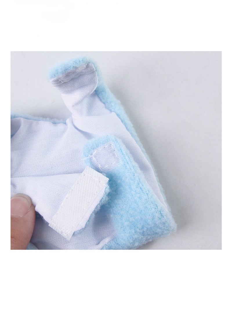 Geustos Bird Outfit Bird Costume, Parrot Diaper Flight Suit Rabbit Shape Hoodie Cosplay Photo Prop (1 Pack Blue) - Image 3