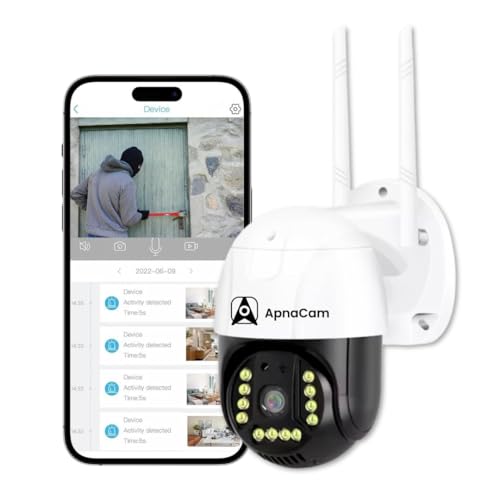 ApnaCam 4G Sim Based Pan & Tilt Zoom CCTV Camera| Outdoor,Weatherproof, 2Way Talk, Motion Detect |Security Camera USE for Home,Office, Construction Side, ETC - Image 1