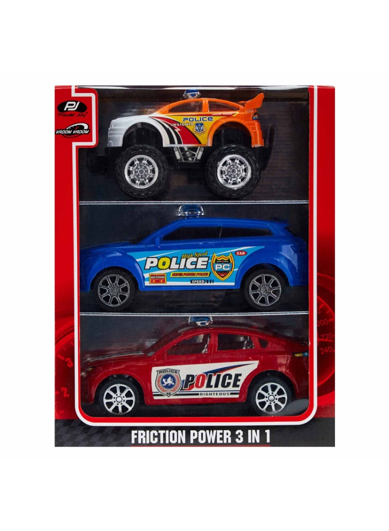 Power Joy Friction Power 3-In-1 Play Vehicle Multicolour