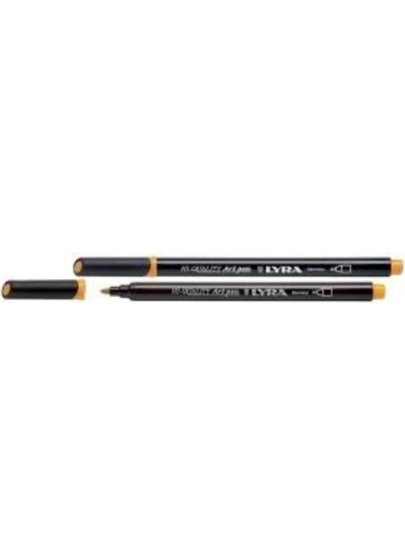 Lyra Hı Quality Art Pen Felt Tip and Drawing Pen Orange Yellow 009 Chrome Yellow 