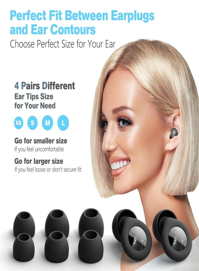 BOECIOG Ear Plugs for Sleeping Noise Cancelling – 30dB Reusable Silicone Earplugs with 8 Ear Tips & Case, Ideal Sleep Ear Plugs, Soft & Cozy Hearing Protection for Sleep, Concerts, Work, Travel & Focus - Image 5