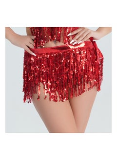 Loquat Squality Women Belly Dance Scarf Red  - Image 2