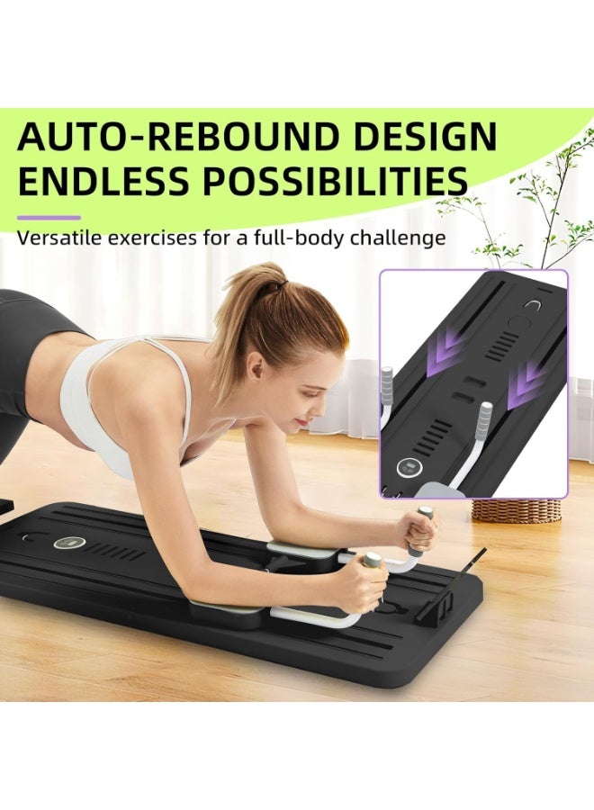 Y&D Portable Pilates Reformer Machine for Home Gym - Auto-Rebound Pilates Board with Abdominal Core Trainer & Full Body Workout | Professional Pilates Equipment for Men/Women  - Image 2