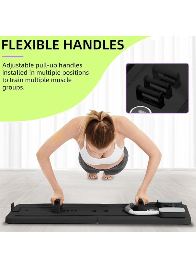 Y&D Portable Pilates Reformer Machine for Home Gym - Auto-Rebound Pilates Board with Abdominal Core Trainer & Full Body Workout | Professional Pilates Equipment for Men/Women  - Image 5