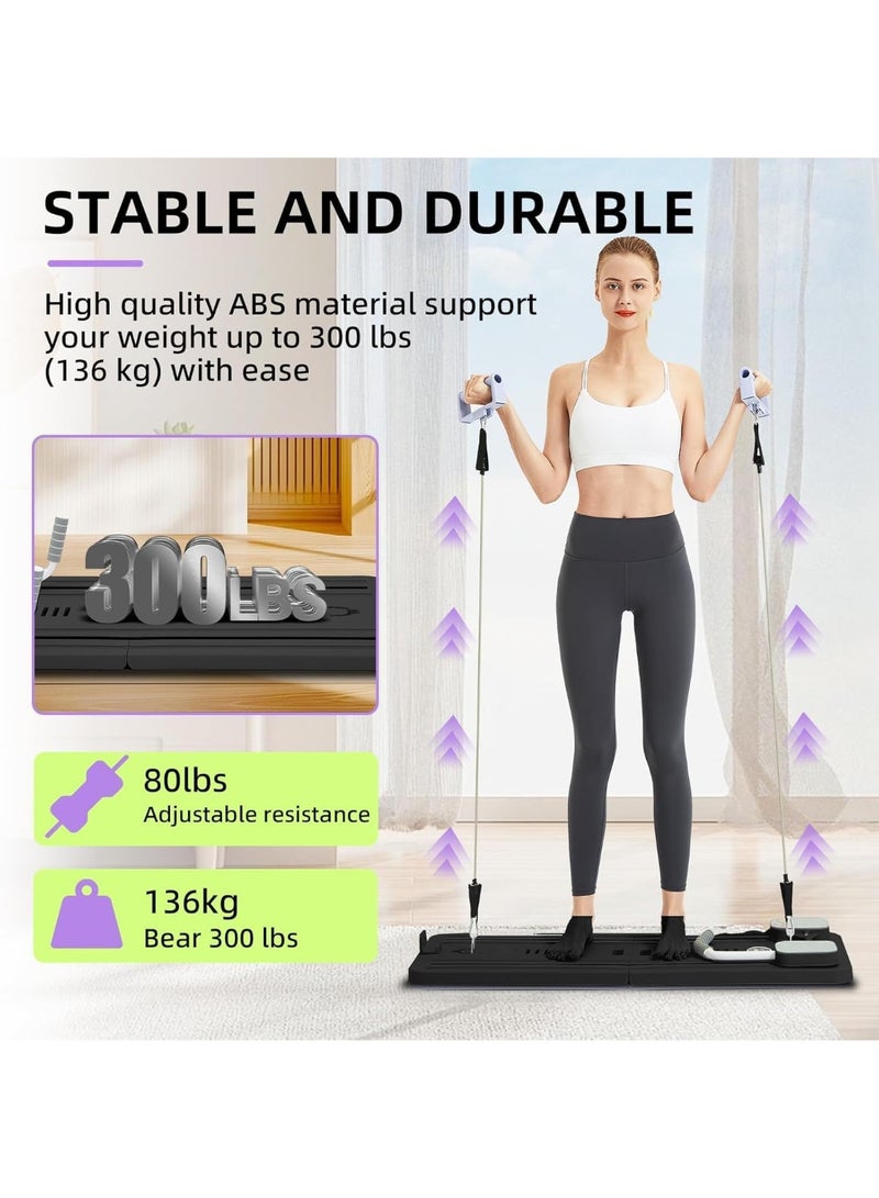 Y&D Portable Pilates Reformer Machine for Home Gym - Auto-Rebound Pilates Board with Abdominal Core Trainer & Full Body Workout | Professional Pilates Equipment for Men/Women  - Image 4
