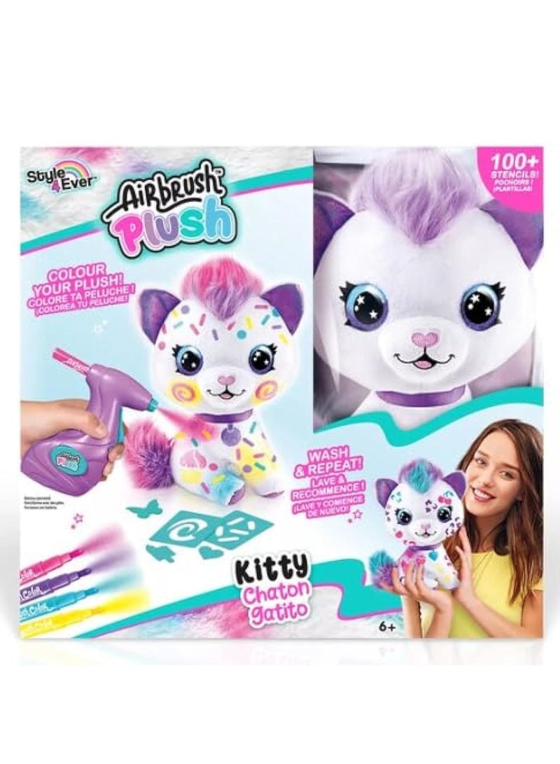 Style 4 Ever Airbrush Plush - Kitty - Image 1