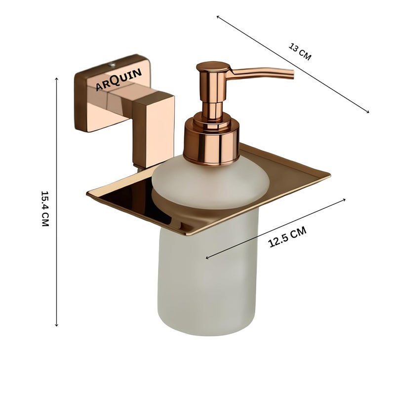ARQUIN ARQUIN Aroma 304 Grade Stainless Steel Liquid Soap DispenserSoap DispenserBathroom Accessories Rose Gold Pack of 3  - Image 4