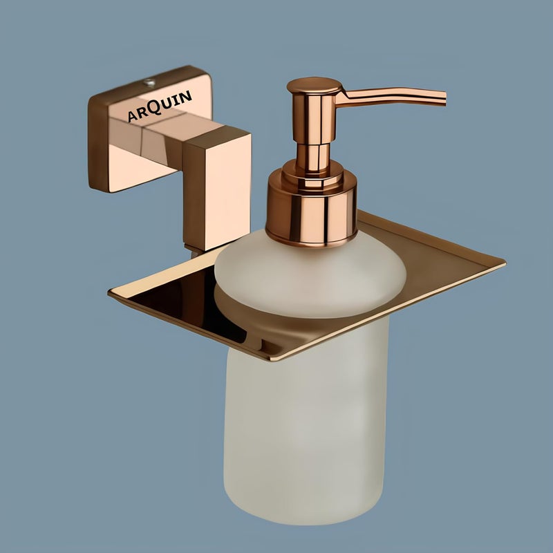 ARQUIN ARQUIN Aroma 304 Grade Stainless Steel Liquid Soap DispenserSoap DispenserBathroom Accessories Rose Gold Pack of 3  - Image 1