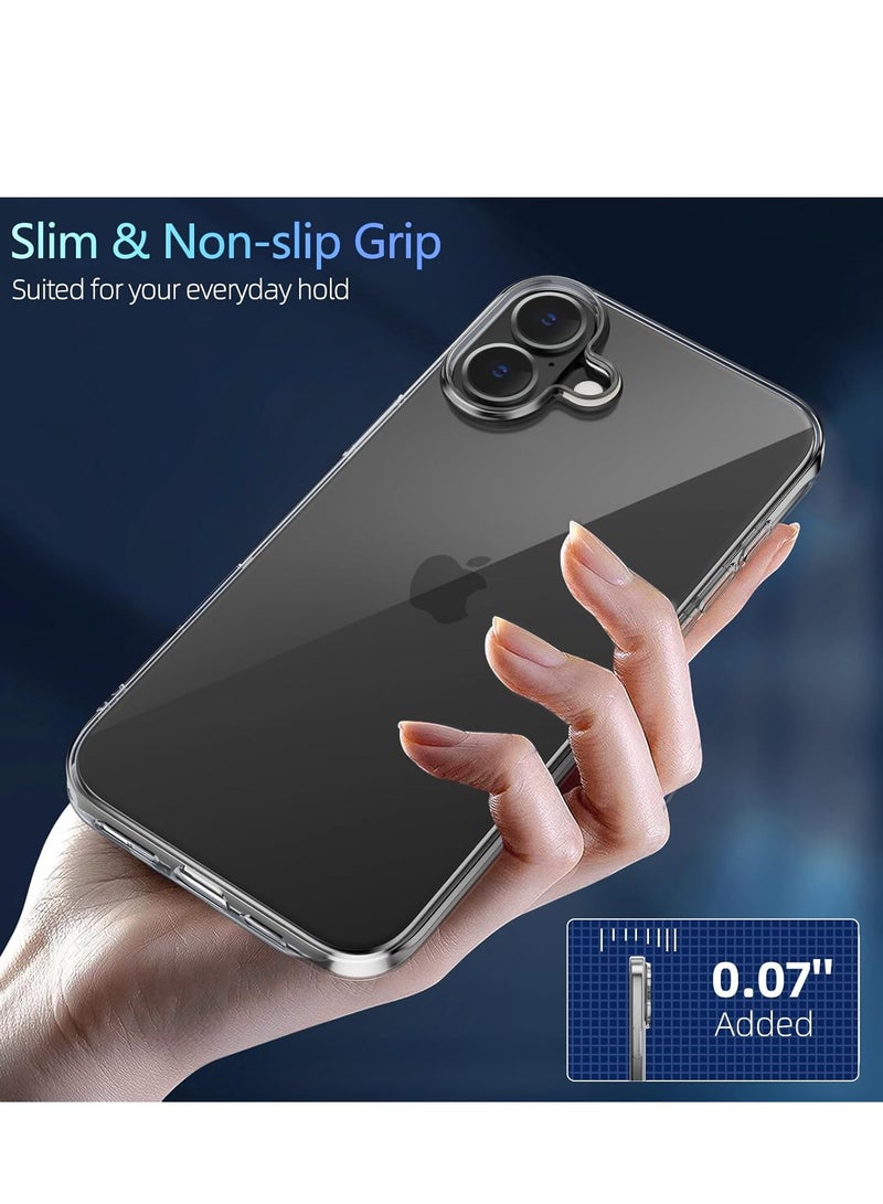 Ultra-Thin Clear Case for iPhone 16 – Anti-Yellowing, Shockproof with Camera Lens and Screen Protectors - Image 5