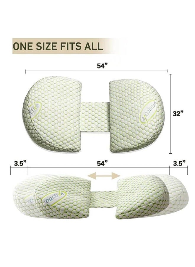 Removable And Adjustable Double Wedge Maternity Pillow  - Image 2