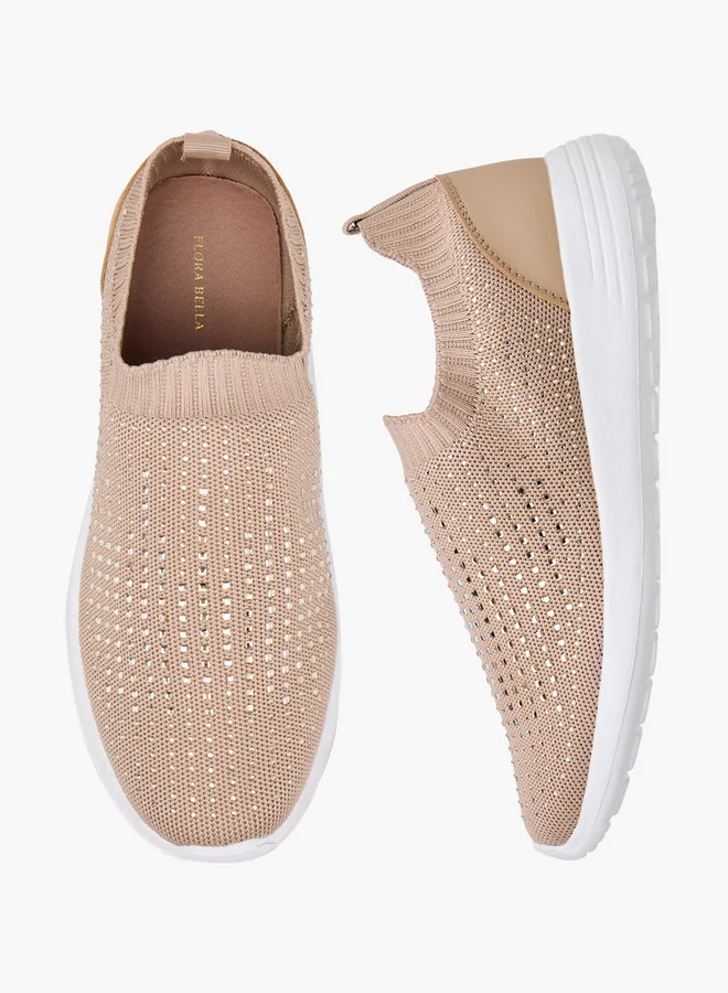 Flora Bella By Shoexpress Flora Bella Women Embellished Slip-On Sneakers