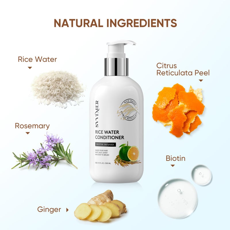 Svvimer Rice Water Shampoo and Conditioner - Image 3