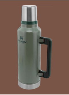 Stanley Classic Legendary 1.9L 2.0QT Green Thermos Bottle – BPA-Free Stainless Steel, Keeps Hot for 45 Hours and Cold for 40 Hours, Leakproof Lid that Doubles as a Cup, Dishwasher Safe