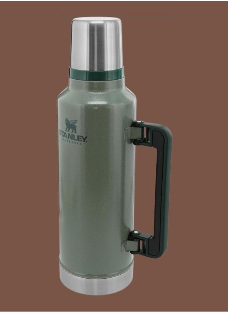 Stanley - Stanley Classic Legendary 1.9L 2.0QT Green Thermos Bottle – BPA-Free Stainless Steel, Keeps Hot for 45 Hours and Cold for 40 Hours, Leakproof Lid that Doubles as a Cup, Dishwasher Safe - Image 1