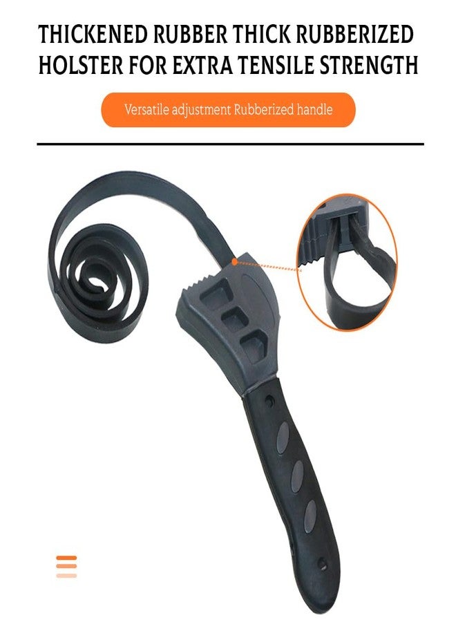 Glomora Strap Wrench, Oil Filter Wrench 50cm Length,Use as Jar Opener, Rubber Strap Wrenches Used by Mechanics, Plumbers - Image 4