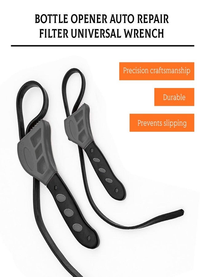 Glomora Strap Wrench, Oil Filter Wrench 50cm Length,Use as Jar Opener, Rubber Strap Wrenches Used by Mechanics, Plumbers - Image 3