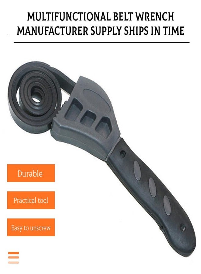 Glomora Strap Wrench, Oil Filter Wrench 50cm Length,Use as Jar Opener, Rubber Strap Wrenches Used by Mechanics, Plumbers - Image 2