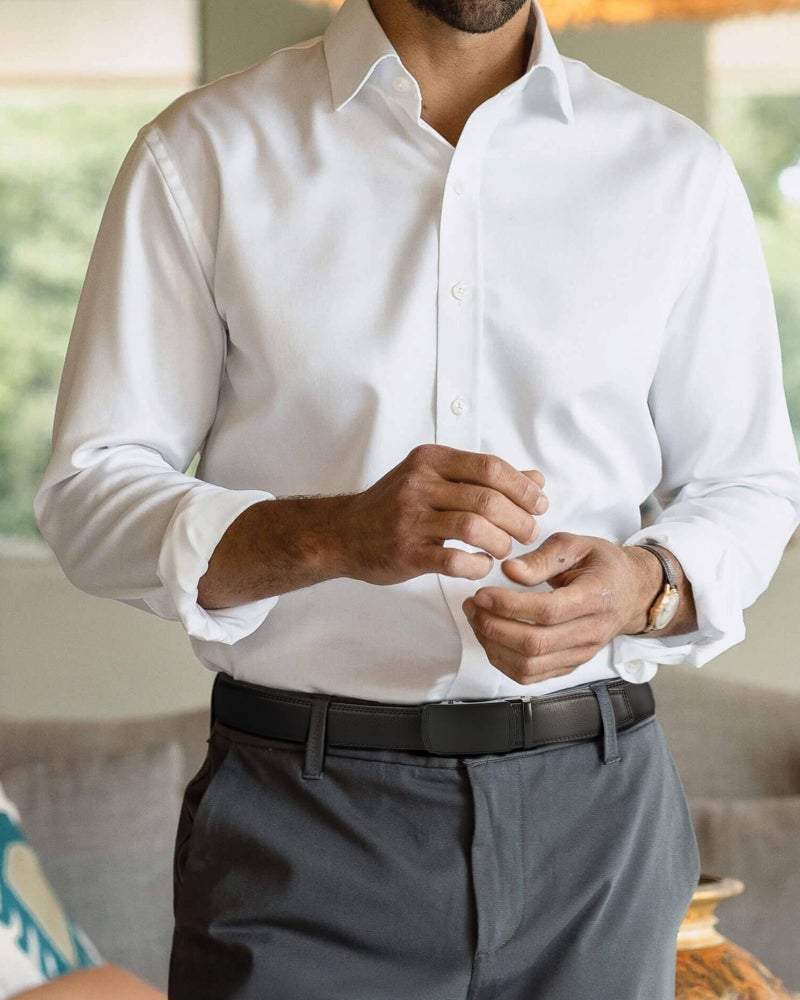 CHAOREN Mens Belt Leather Ratchet Belt - Customizable Fit, Effortless Style (35mm) - Image 2