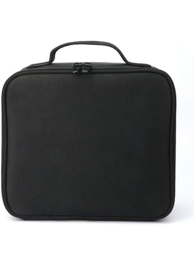 Portable Travel Makeup Bag, Multi-Compartment Cosmetic Organizer with Adjustable Dividers, Toiletry Storage Case for Brushes Jewelry Digital Accessories, Black - Image 2