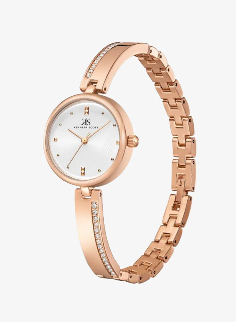 KENNETH SCOTT Women's Alloy Analog Watch K23506-RBKW - 28 mm