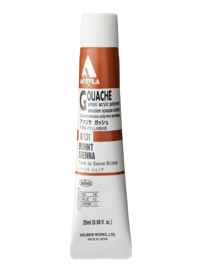Holbein Acryla Gouache 20ml Burnt Sienna - Image 1