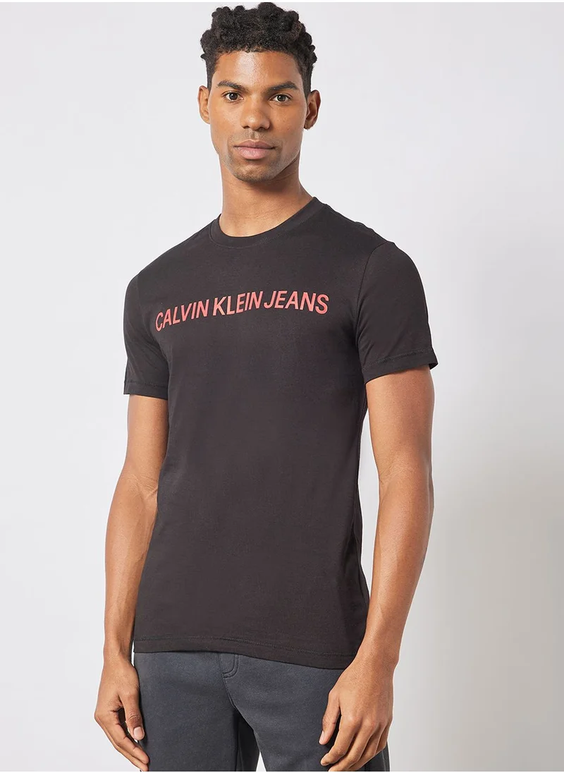 Calvin Klein Jeans Logo Slim T-Shirt