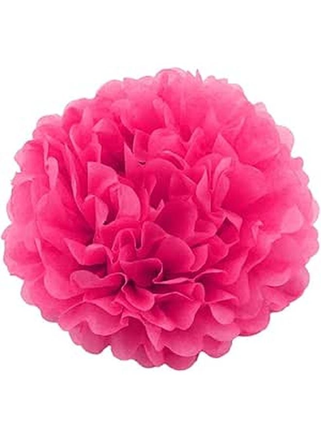 5Pcs Pink Paper Flower Balls For Wedding Birthday Party Decorations - Image 1
