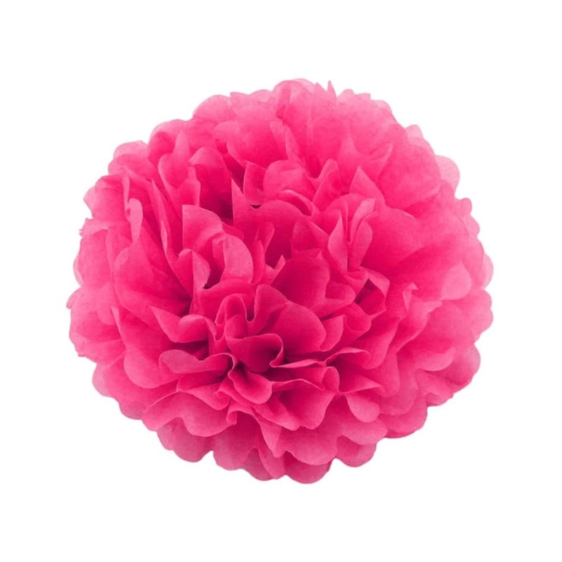 5Pcs Pink Paper Flower Balls For Wedding Birthday Party Decorations - Image 2